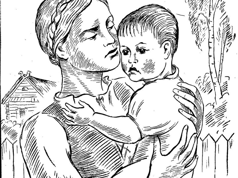 Rimtas Kalpokas. Motina. Grafika