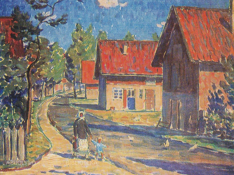 Rimtas Kalpokas. Kaimo gatvė Juodkrantėje