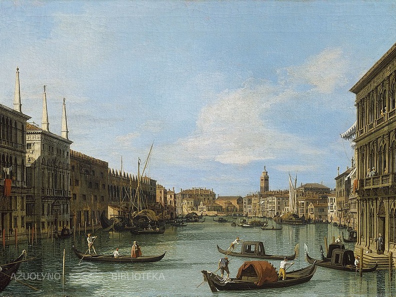 Canaletto. Didysis kanalas nuo Palazzo Vendramin-Calergi. XVIII a.