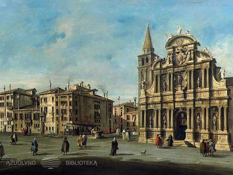 Francesco Guardi. Santa Maria del Giglio bažnyčia. XVIII a.