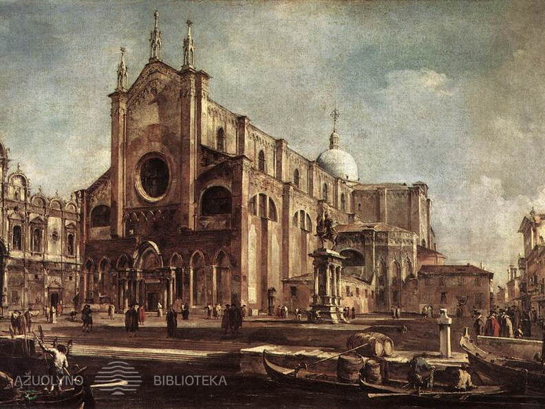 Francesco Guardi. Šv. Jono ir Šv. Pauliaus bazilika. 1762-63 m.