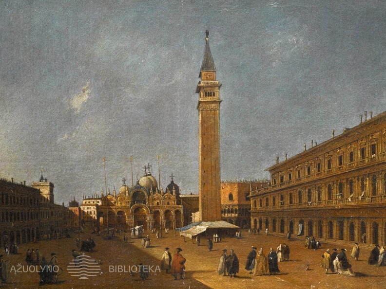 Francesco Guardi. Šv. Morkaus aikštė, žvelgiant į rytus. 1775-80 m.