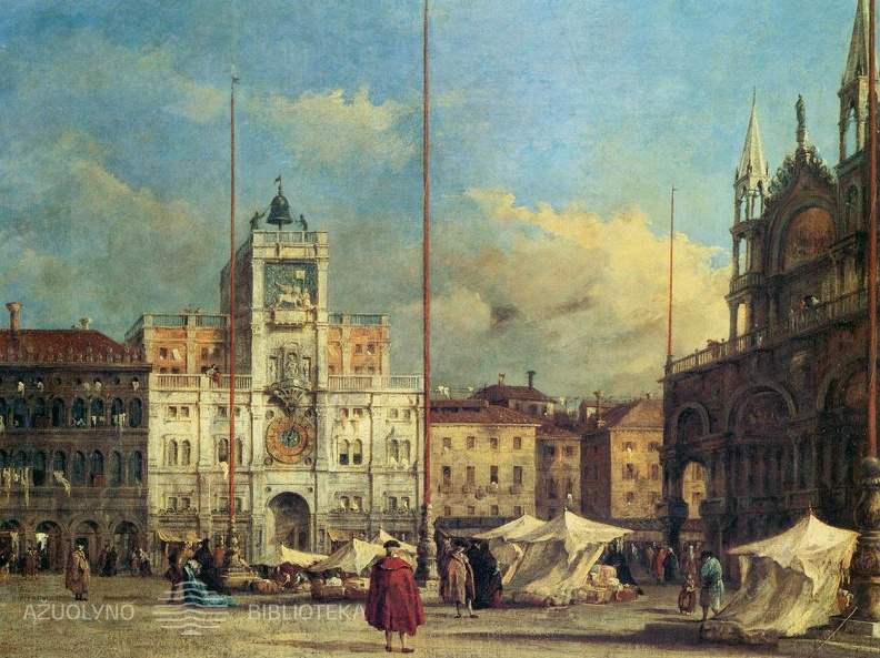 Francesco Guardi. Šv. Morkaus aikštė. Apie 1770 m.