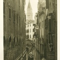 Ferdinand Ongania. Lovo kanalas, Šv. Salvadoro bažnyčia. Fotograviūra. 1891 m.