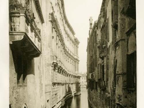 Ferdinand Ongania. Santa Maria Mater Domini kanalas. Fotograviūra. 1891 m.