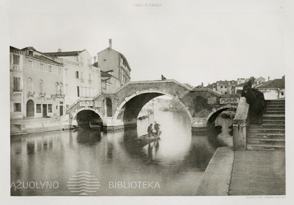 Ferdinand Ongania. Šv. Jobo tiltas. Fotograviūra. 1891 m.
