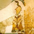 Akrotiri mergelė. Santorini, Graikija. Bronzos amžius