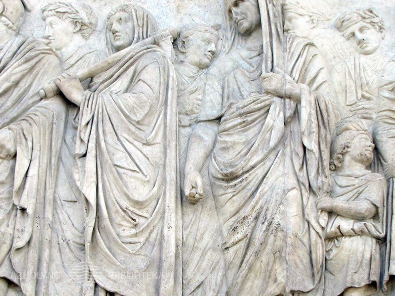 Ara Pacis altoriaus fragmentas. I a. pr. Kr.