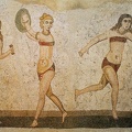Moterų sporto varžybos. Mozaika. Villa del Casale. Siciija. IV a.