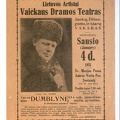 Juozo Vaičkaus „Dramos teatro“ afiša. JAV. 1925 m.