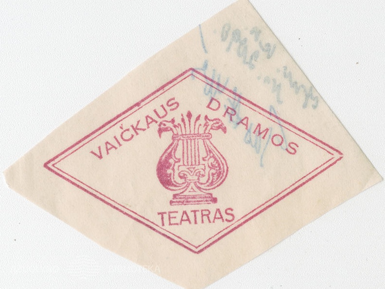 Juozo Vaičkaus teatro antspaudas                                