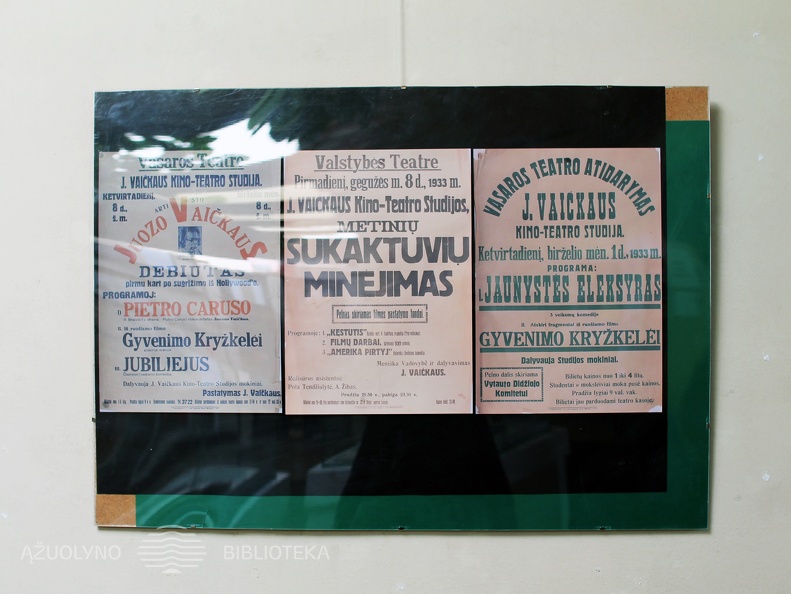 Juozo Vaičkaus spektaklių plakatai