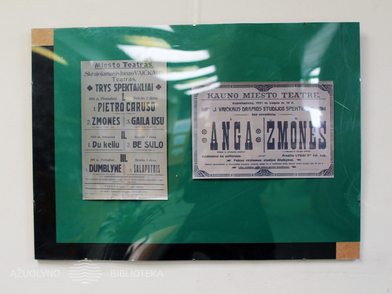 Juozo Vaičkaus spektaklių plakatai