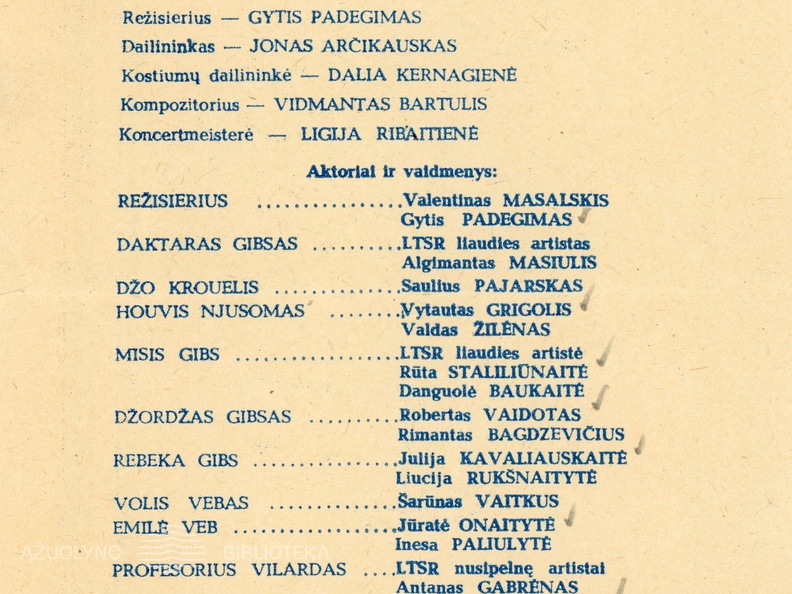 LEGENDINIAI SPEKTAKLIAI