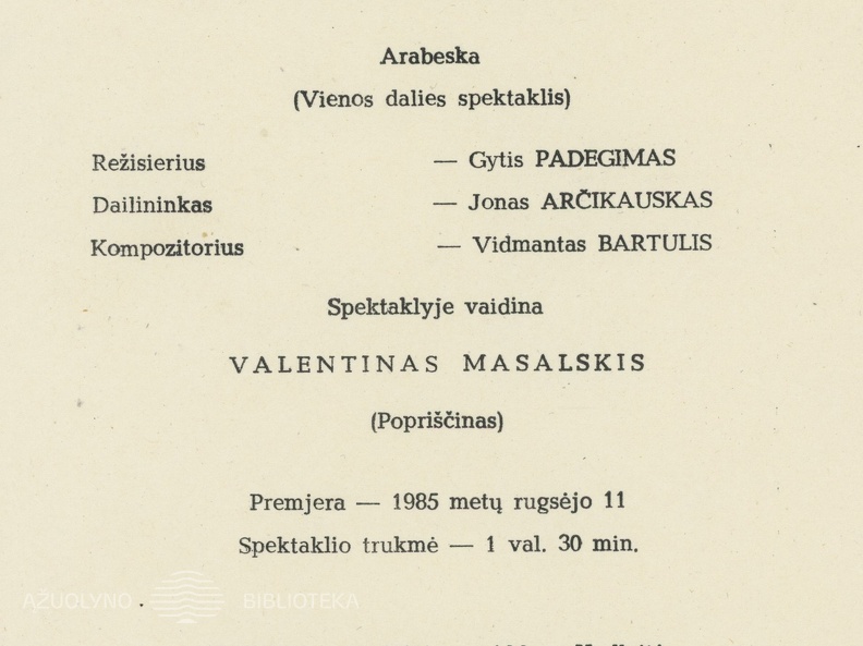 LEGENDINIAI SPEKTAKLIAI