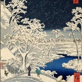 Žiemos peizažas. XVII a. Japonija