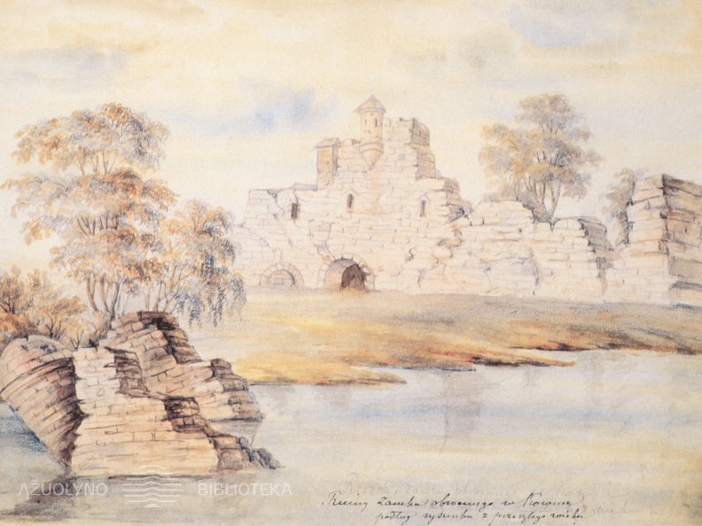 Kauno pilies liekanos. Dail. N. Orda. 1875 m.