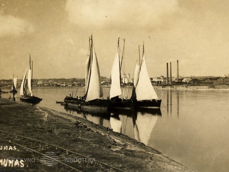 Burlaiviai Nemune. XX a. [Atvirukas iš KAVB fondų]