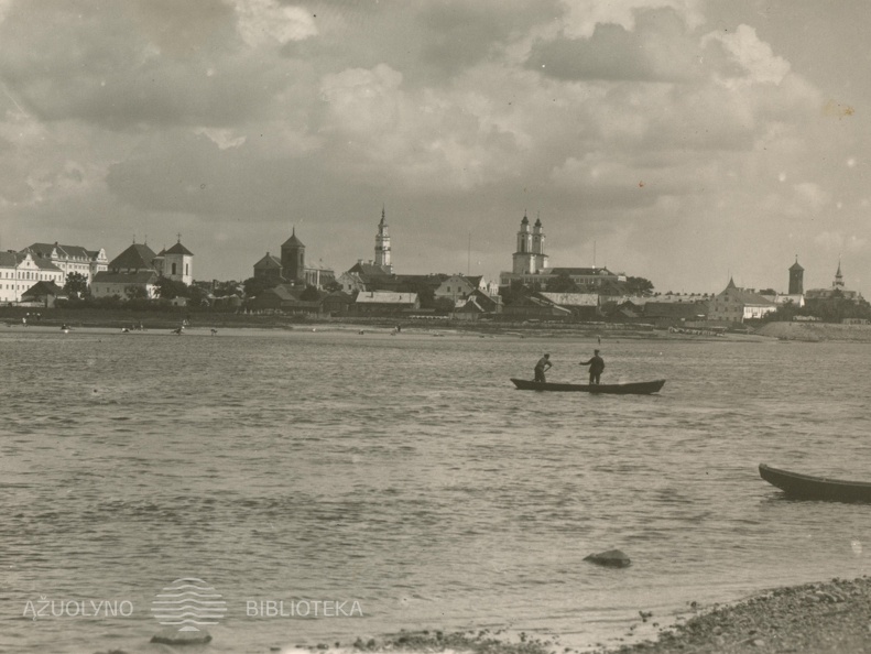 Žvilgsnis į Nemuną nuo Marvelės. XX a. 4 deš.