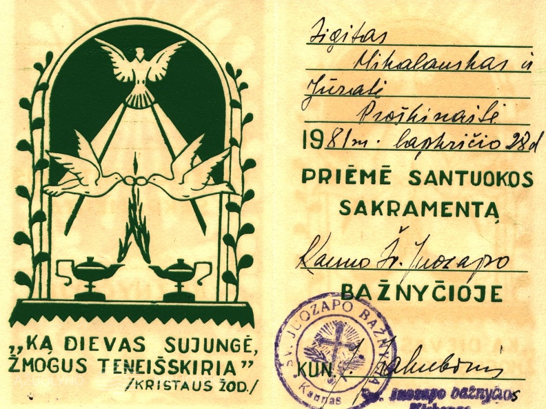 Santuokos liudijimas