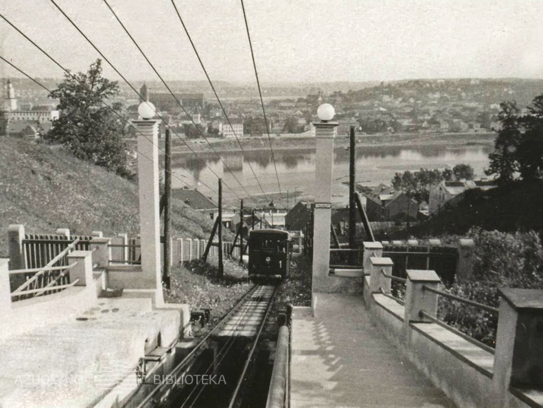 Aleksoto funikulierius. 1938 m.