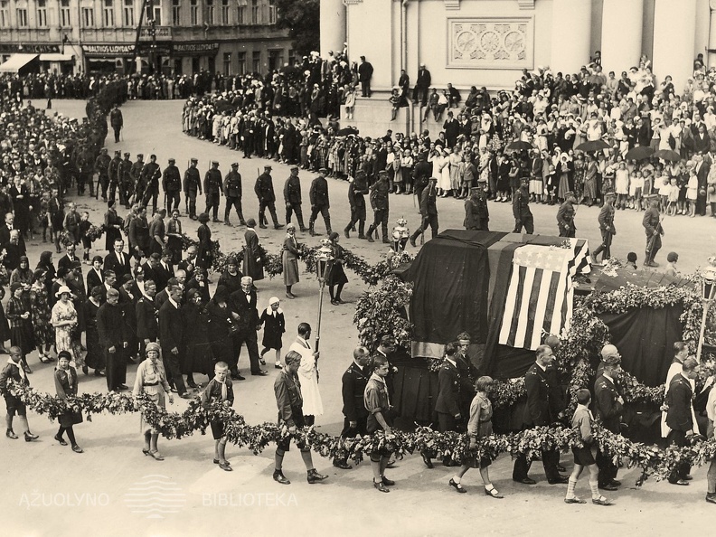 Lakūnų laidotuvės. 1933 m.