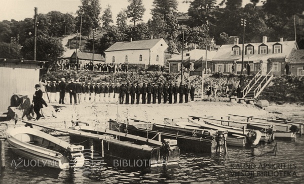 Jachtklubo prieplauka. 1930 m.