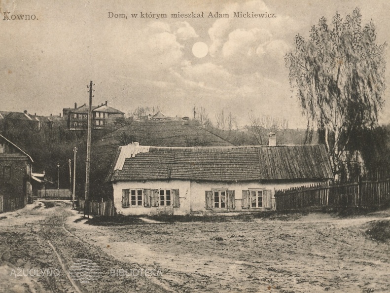 Adomo Mickevičiaus namelis. XX a. pr.