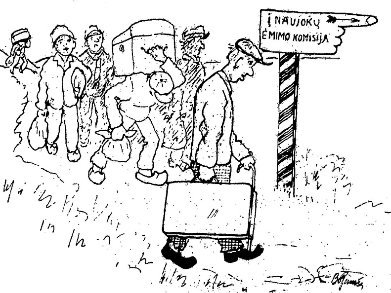 Į naujokų ėmimo komisiją