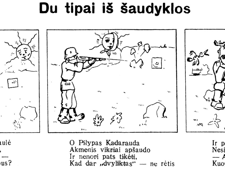 Du tipai iš šaudyklos