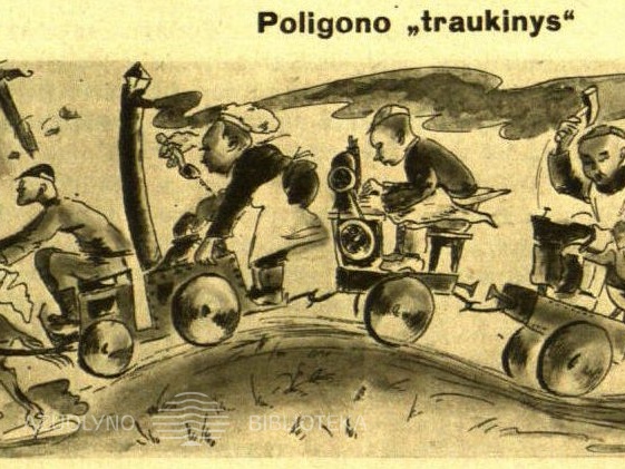 Poligono „traukinys“