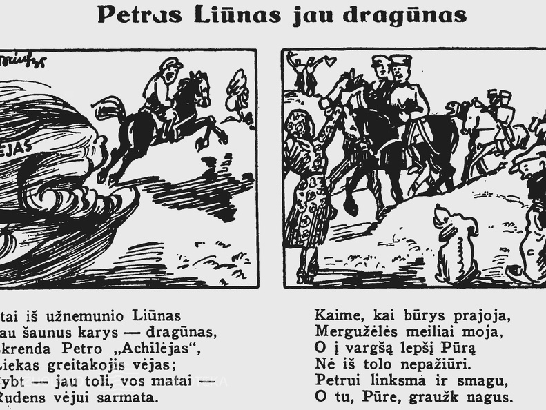 Petras Liūnas jau dragūnas