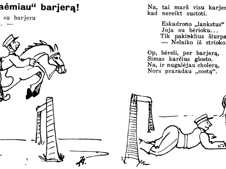 Ot ir paėmiau barjerą!