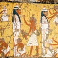 Detalė iš skulptoriaus kapo Deir el Medinoje. Apie 1279-1213 m. pr. Kr.