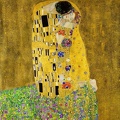 Gustavas Klimtas. Bučinys. 1907-1908 m.