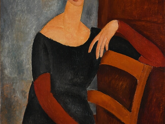 Amedėjus Modiljanis. Jeanne Hébuterne. 1918 m.