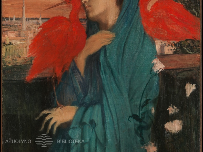 Edgaras Dega. Jauna moteris su ibiais. 1860-62 m.