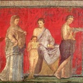 Freska. Villa dei Misteri, Pompėja. Apie 50 m. pr. Kr.