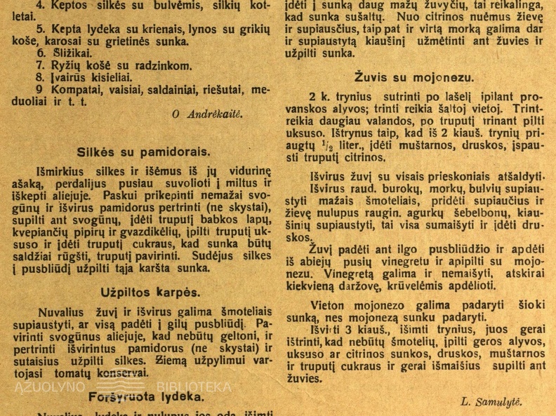 „Kūčių pietų“ meniu ir receptai