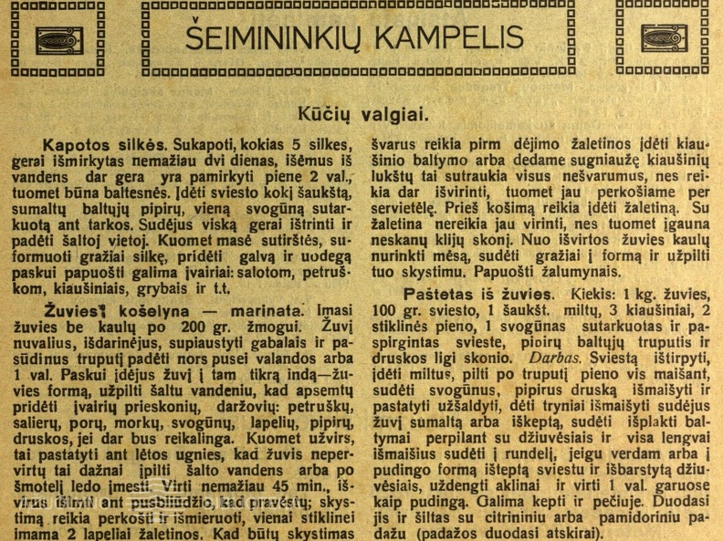 Kūčių valgių receptai