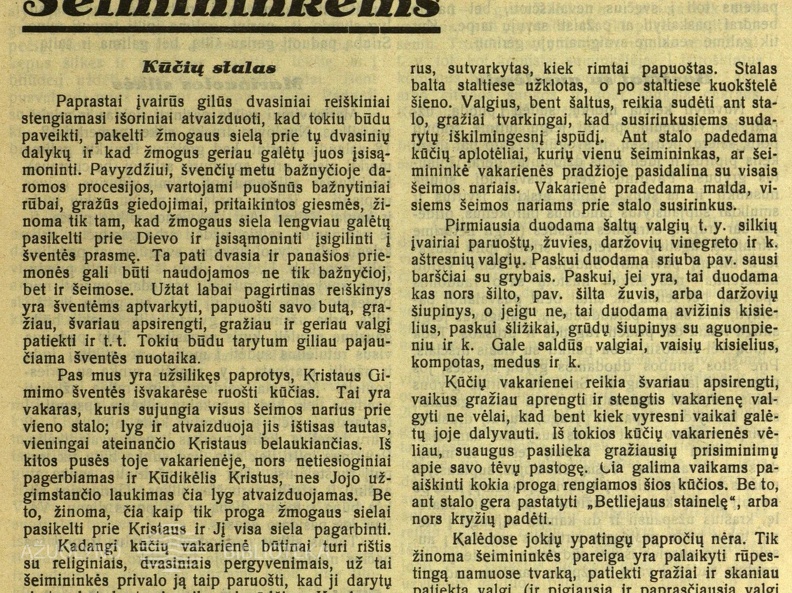 Kūčių stalo tradicijos