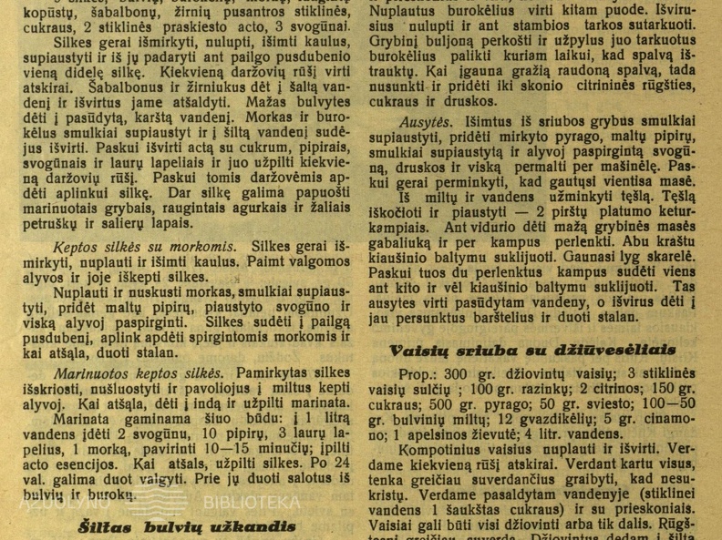 Kūčių valgių receptai