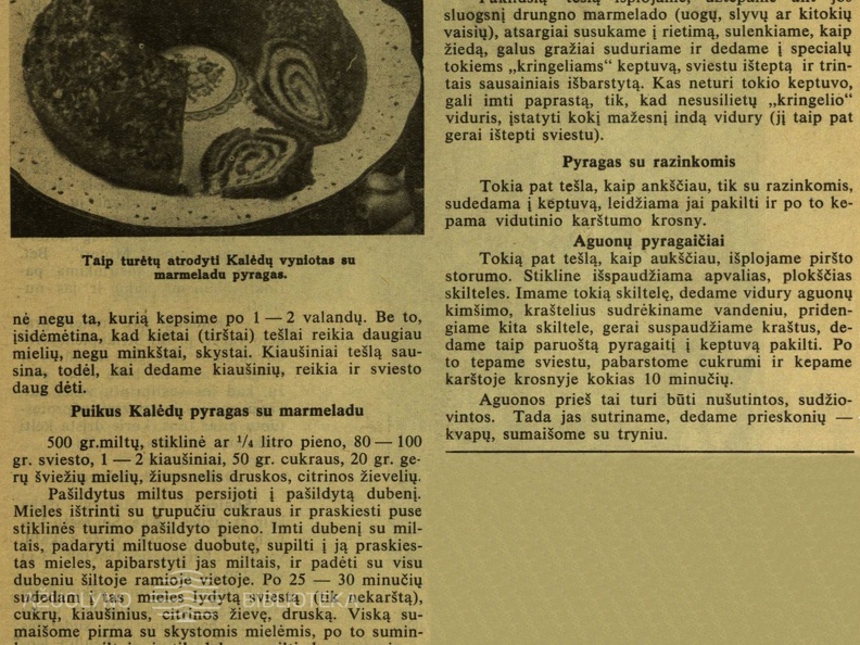 Kalėdinių pyragų receptai