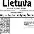 1919, Lietuva, nr. 83, p. titulinis.