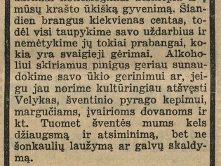 Velykos be akloholio