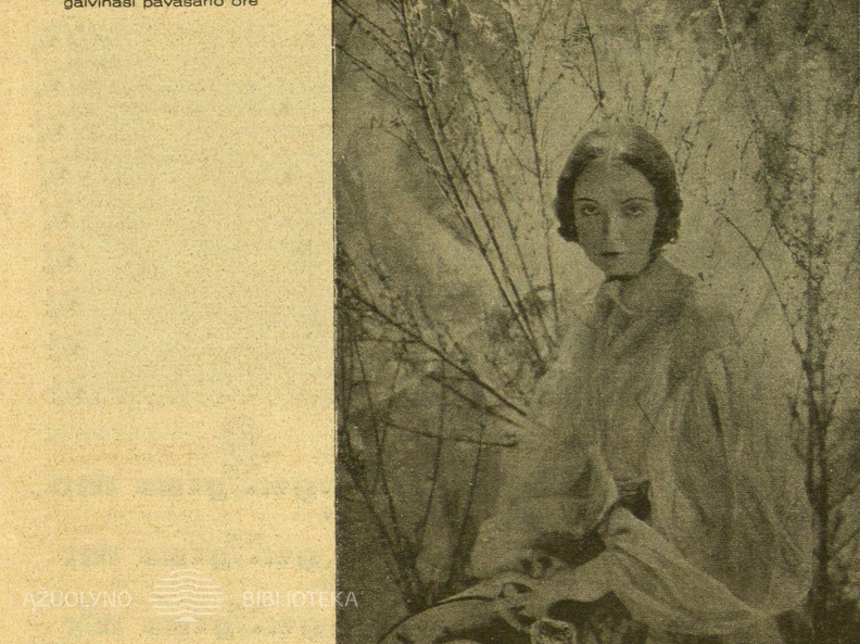„Kino artistė Lilian Giš (kai kas sako, kad ji – lietuvaitė Elena Gižaitė).“