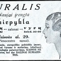  Garsios kirpyklos „Muralis“ reklamoje matome modernų moterišką kirpimą