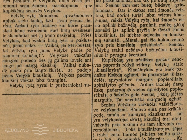 B. Buračas „Kupiškėnų Velykos“