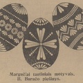  B. Buračo margučių piešinys