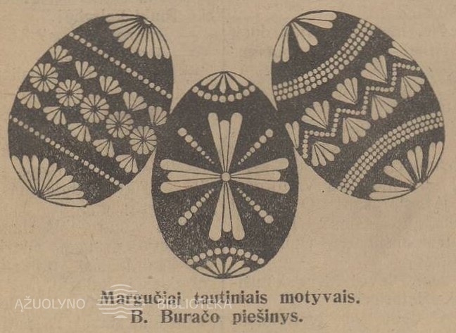  B. Buračo margučių piešinys